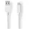 Nedis Câble USB 3.1 (Gen2) 1,0 m - Blanc