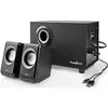 Nedis Système de haut-parleur - pour PC - Canal 2.1 - 16 Watt (Totale) - noir