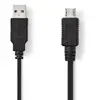 Nedis CCGP60400BK20 câble USB USB 2.0 2 m USB A Noir