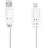 Nedis CCGP60410WT10 câble USB USB 2.0 1 m USB A Micro-USB B Blanc