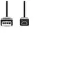 Nedis - Câble USB - USB (M) pour mini USB type B (M) - USB 2.0 - 2 m - rond - noir