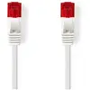 Nedis Câble réseau - RJ-45 (M) pour RJ-45 (M) - 3 m - UTP - CAT 6 - moulé, plat - blanc