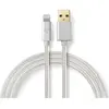 Nedis - Câble Lightning - USB mâle pour Lightning mâle - 1 m - aluminium - rond