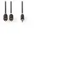 Nedis Câble Audio Jack 3.5mm Mâle vers Double RCA Mâle 5m Gris anthracite