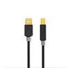 Câble USB Nedis pour USB type B - 3m - Anthracite - Moulé - USB 2.0