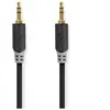 Nedis Câble Audio Stéréo Rond 2 Connecteurs Jack 3.5mm Mâle 3m Gris anthracite