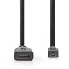 Nedis - Câble HDMI avec Ethernet - HDMI micro mâle pour HDMI femelle -...