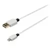 - Câble Lightning - Lightning mâle pour USB mâle - 2 m - blanc - rond