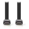 NEDIS Câble HDMI plat haute vitesse avec Ethernet Noir (3 mètres)