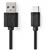 Nedis CCGB60600BK01 câble USB USB 2.0 0,1 m USB C USB A Noir