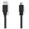 Nedis Cable Usb Usb 20 Usb A Male Usb Micro B Male 480 Mbps Nickele 200 M Rond Pvc Noir Boite