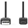 Nedis CCGB60500BK30 câble USB USB 2.0 3 m USB A Micro-USB B Noir