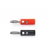 Nedis Kit de connecteur audio prise banane (M) noir, rouge