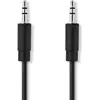Nedis Câble audio jack stéréo 2 m mâle vers mâle compact Noir