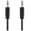 Nedis Câble audio mini jack stéréo (M) pour mini jack stéréo (M) 1 m noir rond