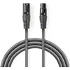 Câble audio Nedis COTH15010GY05 XLR 3 broches 0,5 m cuivre gris