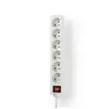 Prise d'extension 6 entrées 1,5 m interrupteur on/off blanc Nedis EXSO615E2WT