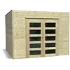 Solid Abri Jardin Bois "Bari" - 8.69 M2 - 2.99 X 2.91 X 2.25 M - 19 Mm