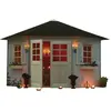 Solid Abri jardin pentagone "Nancy" - 7.88 m² - 4.24 x 3 x 2.82 m - 28 mm