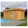 Garage en bois SOLID Modern - 358x538cm - 40mm - Gris