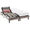 Ensemble matelas+sommier relaxation électrique COMFORT - 2x90x200 cm -...
