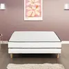 Ensemble matelas + sommier 160 x 200 cm - Ressorts ensachés - 7 zones ...