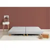 DEKO DREAM Sommiers tapissiers a lattes x 2 - 180 x 200 - Bois massif gris + pieds - Rakenne