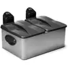 FRIFRI F1998 Friteuse électrique semi-professionnelle double - Inox