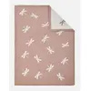 Noukie's Couverture 75 X 100 Cm Imprimé Libellules En Tricot Bio Blanc