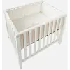 Noukie's Cuvette de parc en veloudoux Bali, Moka & Snow (75x95 cm)