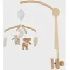 Mobile musical avec bras en bois Lily et Fluffy