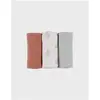 Lot de 3 langes en gaze de coton bio (70 x 70 cm)