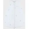 Gigoteuse blanche brodée en gaze de coton bio (50 cm)