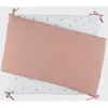 Fleurs d'autan Tour de lit bébé mousseline coton bio Rose