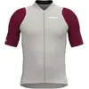Maillot Bioracer Icon 2025 manches courtes gris clair bordeaux - XL
