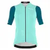 Maillot Bioracer Icon 2025 manches courtes bleu menthe femme - L