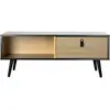 URBAN LIVING Table basse Arsenal décor noir 1 tiroir - Noir