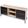 Meuble TV 2 portes 2 niches Soho - Naturel clair - Urban living
