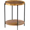Table d'appoint ronde 2 niveaux Joya Urban Living - Naturel