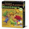 4m Kit moulage et peinture - Magnets Dinosaure - 6 pcs