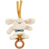 Charlie Peluche chien vibrato avec anneau BEIGE Nattou
