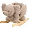Nattou Bascule éléphant taupe en bois et polyester gris 60x30x45 cm