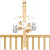 Nattou Wooden Musical Mobile, 50 cm, Dark Warm Beige