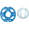 Nattou Set Bolas Mordedor Silicona Azul 2uds
