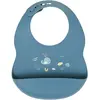 Bavoir imprimé silicone BLEU Nattou