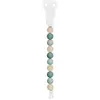 Nattou Attache sucette en silicone vert-beige-sauge