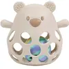 Hochet Ours silicone avec balle d'eau VERT Nattou