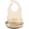 Coffret repas silicone avec bavoir VERT Nattou