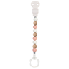 Nattou Attache Sucette Silicone - Rose Blanc Beige - Nattou