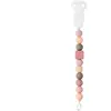 Nattou Attache Sucette Silicone Pêche Rose Et Brique - Nattou
